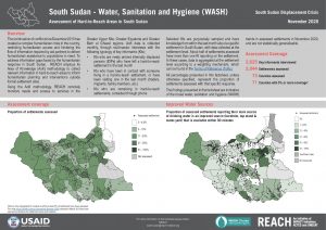 REACH SSD Factsheet Assessment of Hard to Reach Areas WASH Nov 2020