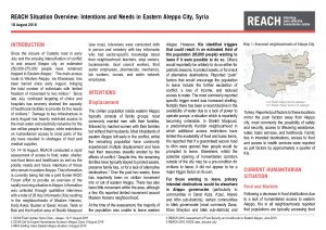 SYR_Situation Overview_Eastern Aleppo City_18 August 2016