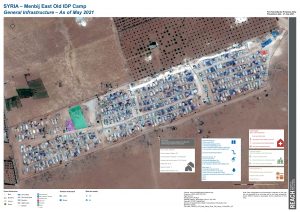 Menbij East Old Camp Infrastructure Map A0 - May 2021