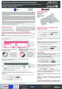 REACH Central African Republic Rapid Response Mechanism, Bulletin annual_PDM 2022, EN
