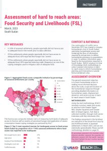 Assessment of Hard to Reach Areas: Food Security & Livelihoods, March 2023