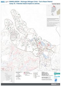 Bangladesh - Cox's Bazar - Camp 1E Potential Flood and Landslide Risk to Latrines