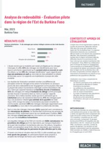 REACH BFA- Factsheet évaluation redevabilité, juin 2023 (externe)