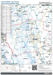 South Sudan - Flood Overview Ayod Map - September 2025