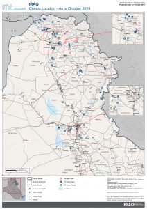 Iraq Reference Map Camp Location A1- October 2019