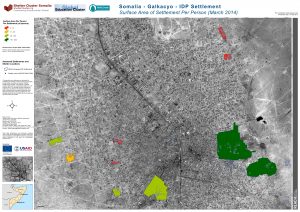 SOM_Map_Surface Area Per Person in Galkacyo IDP Settlements_March 2014_A0