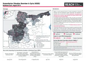 Humanitarian Situation Overview in Northwest Syria - August 2019