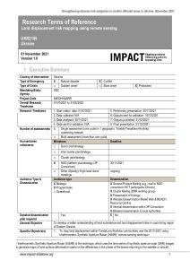 Terms of Reference Land Displacement Risk Mapping Using Remote Sensing February 2022