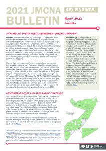 Somalia 2021 Joint Multi-Cluster Needs Assessment (JMCNA) Key Findings Bulletin, March 2022