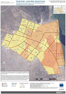 REACH_SSD_Map_Awerial_WashandPopDensityDensity_Camp_MingkamanSite_15January2016_A3