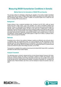 SOM_Methodology_WASH sector severity and PiN calculation_September 2019