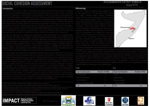 Social cohesion assessment situation overview, Dhuusamareeb district, Somalia – August 2019