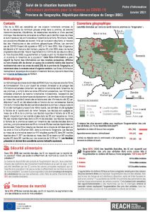 Suivi de la situation humanitaire au Tanganyika – Indicateurs pertinents pour la réponse au COVID-19, janvier 2021