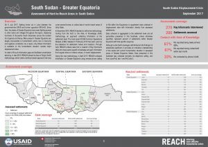 SSD_Factsheet_Assessment of Hard-to-Reach Areas Greater Equatorias_September 2017