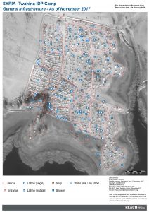 REACH_SYR_Map_Camp profiling_Twahine informal site_Jan2018_A0