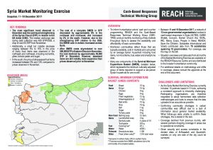 SYR_Situation Overview_Market Monitoring Exercise_December 2017