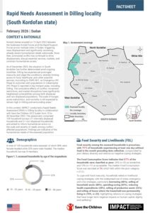 IMPACT Sudan - Factsheet Rapid Needs Assessment in Dilling locality, South Kordofan state - Feb 2026
