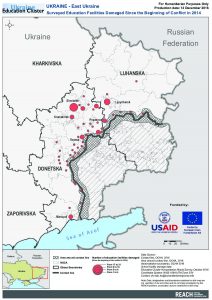 UKR_Map_Education facilities damaged in eastern Ukraine since the beginning of the conflict in 2014_December_2016