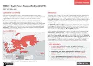REACH YEM1902a WANTS Assessed Districts in Yemen in 2023