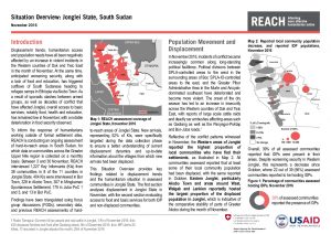 SSD_Situation Overview_Jonglei State_November 2016
