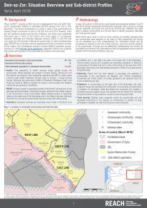 SYR_Situation Overview_Deir-ez-Zor Sub-districts_April 2018