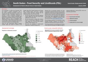 Assessment of Hard to Reach Areas: Food Security & Livelihoods, January 2022