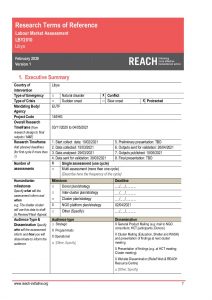REACH_Libya_Terms of Reference_Labour Market Assessment_Feb 2021