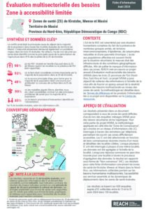 REACH RDC - Factsheet MSNA - Territoire de Masisi Nord Kivu - Août 2024