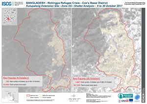 Bangladesh - Cox's Bazar - Kutupalong Extension Site - Zone SS Shelter Analysis Comparison - 6 to 26 October 2017