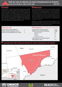 NER_Factsheet_Diffa_Profiles des sites du centre d'enregistrement de Kindjandi_Aout 2018