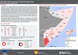 MSNA Dagahaley refugee camp factsheet, Kenya - September 2019