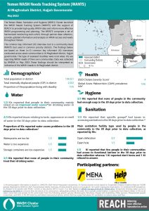 REACH YEM Factsheet WASH WANTS Common KI Al magharbah District May 2022