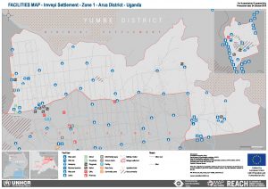 UGA_Map_Imvepi_Zone 1 Facilities_September 2018