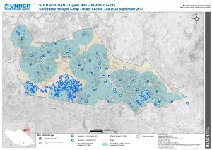 SSD_MAP_UNHCR_GendrassaCamp_WaterAccess_28SEP17