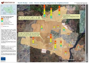 SSD - Juba - House damage categories by neighbourhood