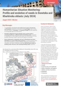 REACH Ukraine_HSM_Humanitarian Needs in Donetska and Kharkivska_July 2024_ENG