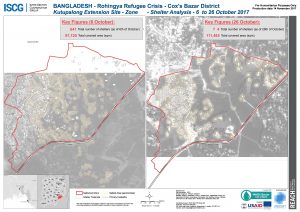 Bangladesh - Cox's Bazar - Kutupalong Extension Site - Zone LL Shelter Analysis Comparison - 6 to 26 October 2017
