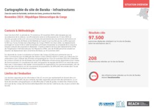 REACH RDC - Situation Overview - Cartographie Baraka - infrastructures - Janvier 2025