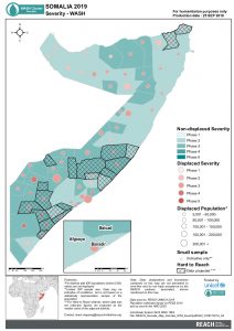 REACH Somalia Map Somalia STM SeverityWASH 25SEP2019 A4
