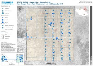 SSD MAP UNHCR Kaya Camp Water Infrastructure 28SEP17