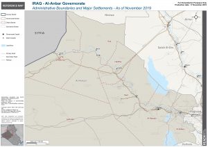Iraq Reference Map Al Anbar Administrative Boundaries A1 – November 2019
