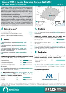 REACH YEM Factsheet WASH WANTS Common HHs Adh Dhihar District July 2022