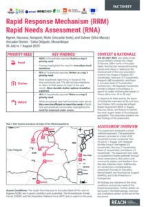 REACH Mozambique RRM Rapid Needs Assessment Factsheet – Ngewe, Nacussa, Nangumi, Ntuto, and Salawe – Ancuabe District (01/08/25)
