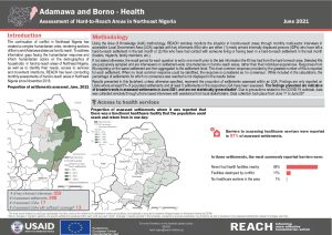 Humanitarian Situation Monitoring in Northeast Nigeria: Health Factsheet, June 2021