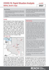 COVID-19: Rapid Situation Analysis Sebha