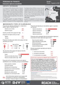 Evaluación rápida de necesidades de personas en tránsito - Colombia, agosto 2020