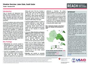 REACH SSD Situation Overview Lakes Q4 2019