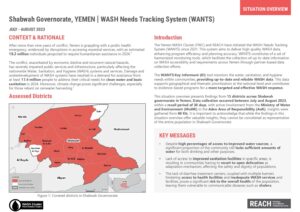 REACH YEM1902a WASH WANTS March2023 Shabwah Governorate