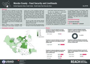REACH_SSD_Factsheet_Food Security and Livelihoods in Greater Equatoria_July 2018