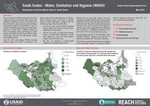 Assessment of Hard to Reach Areas, Monthly Sectoral Factsheet - Water, Sanitation, and Hygiene (WASH), May 2021